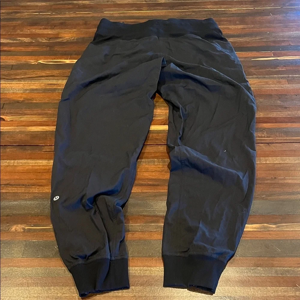Women’s Black Lululemon Dance Studio Jogger Pants - Drawstring Waist